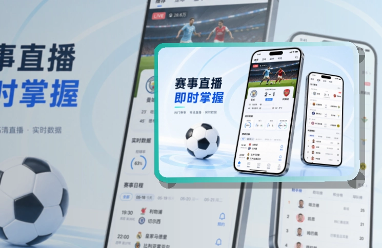 移动观赛入口 · 赛事App入口 · 比分变化及时掌握界面展示